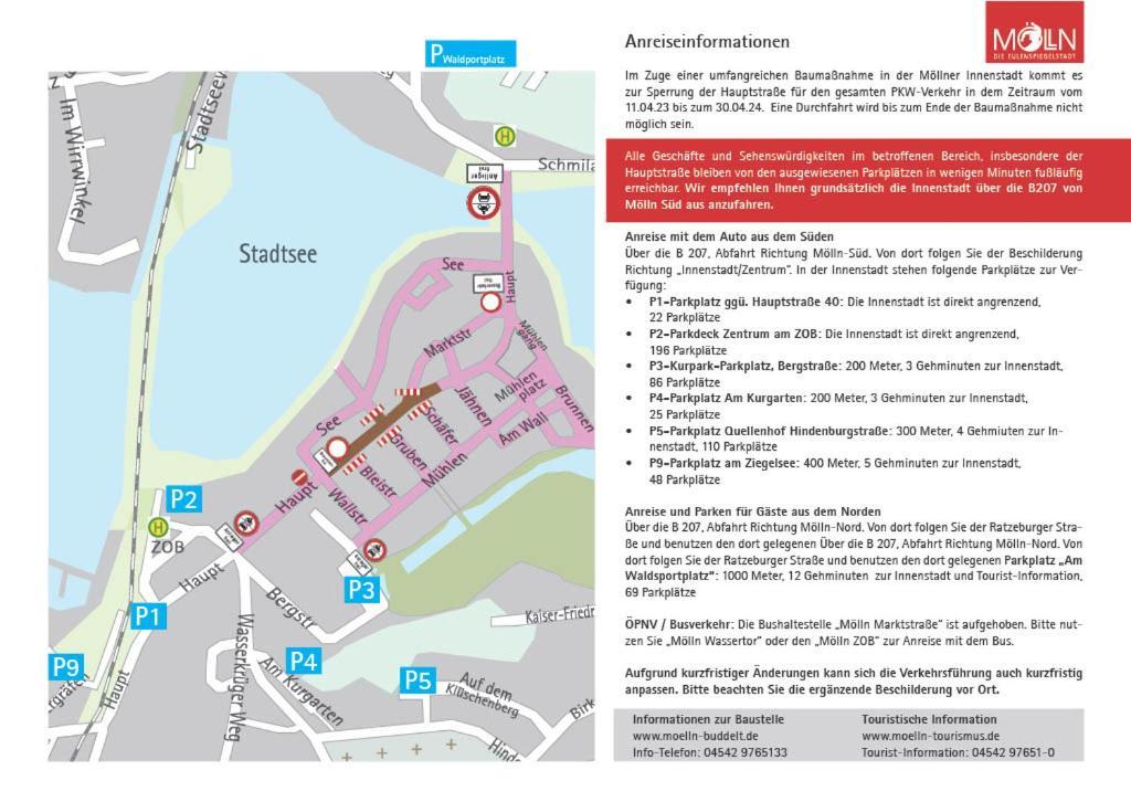 Zentral Gelegenes Ferienzimmer Moellner Seestrasse Mölln Exterior foto