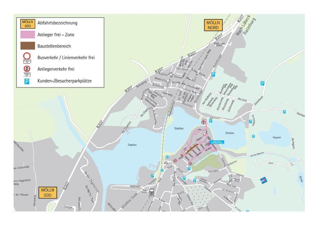 Zentral Gelegenes Ferienzimmer Moellner Seestrasse Mölln Exterior foto